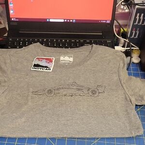 Indy 500 Gray Women's T-Shirt Medium Short Sleeve